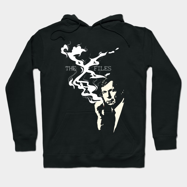 the cigarette smoking man Hoodie by wet_chicken_lip